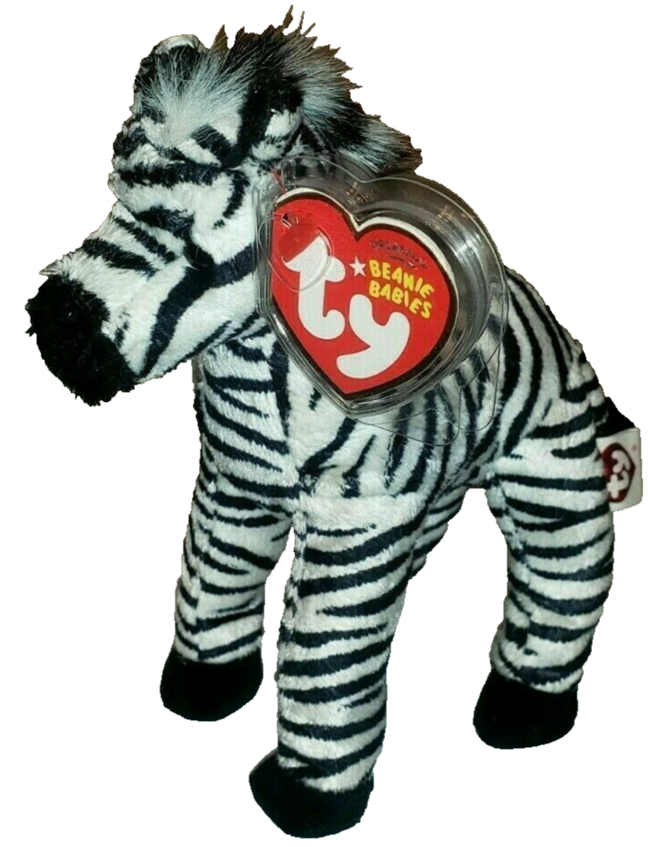 ty Beanie Babies ぬいぐるみ Ty Beanie Baby - DIZZ the Zebra (7 Inch) NEW MWMTs Plush Stuffed
