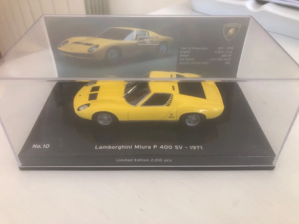 Minichamps 1:43 Lamborghini Miura P400 SV 1971 - Gialla - Edizione Limitata - Immagine 4 di 4