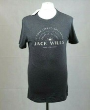 Image of Jack Wills Wentworth Summer Charcoal T-shirt Size S rrp £29.95 CR191 FF 12
