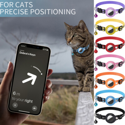 Schutzhülle Für Apple Airtag Dog Cat Tracking Nylon-Halsband Mit Schnalle  