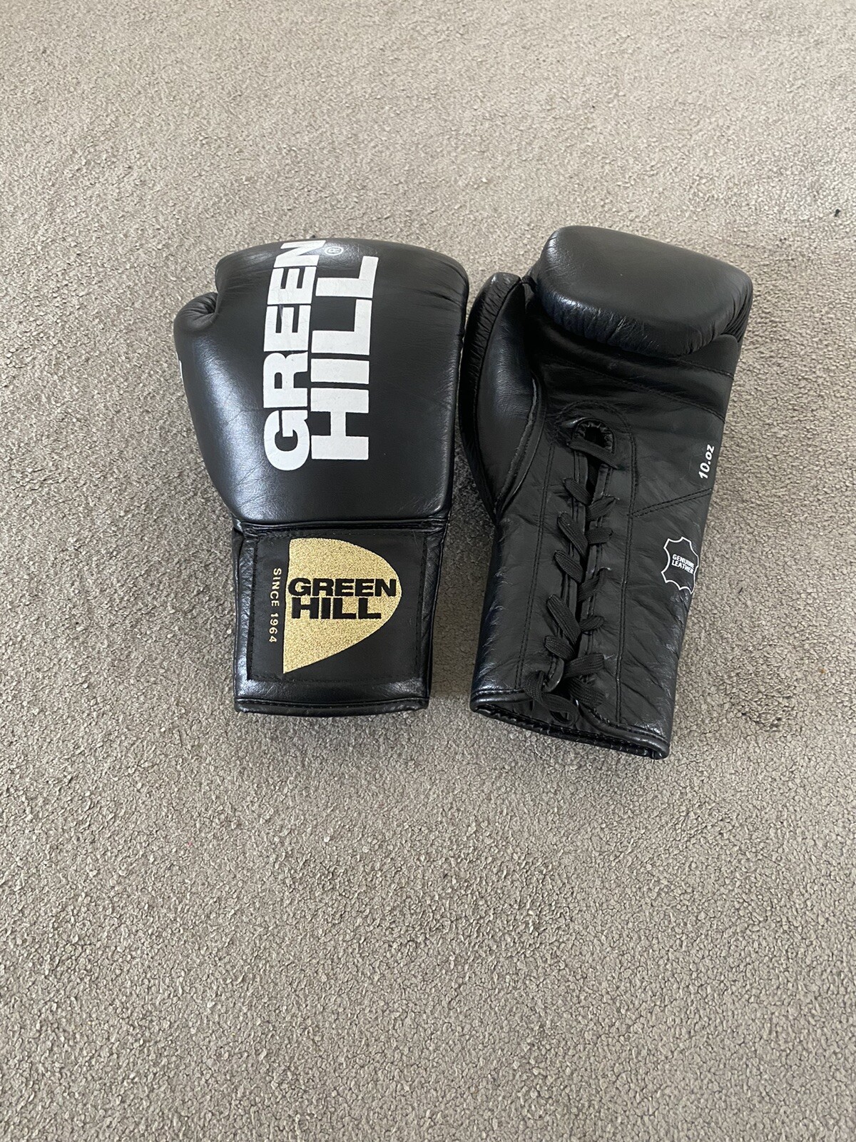 Green Hill Boxing Gloves Colourblack Size10oz eBay