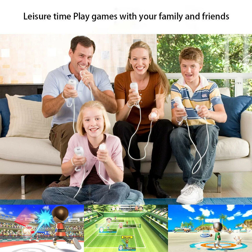 Wii Motion Plus Wireless Remote Controller Nunchuck for Nintendo Wii&Wii U Games - Image 2 of 4