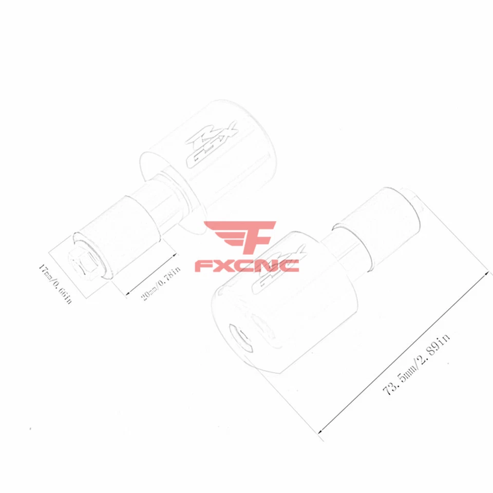 Logotipo parafuso plugue extremidades barra guidão CNC vermelho para Suzuki GSXR600 GSXR750 GSXR1000 - Imagem 4 de 4