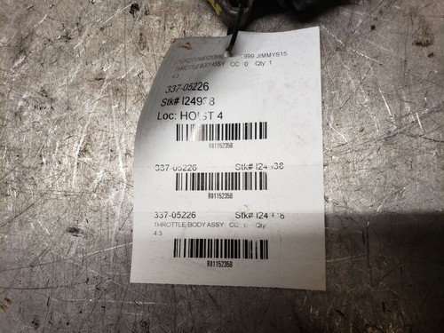 Throttle Body Assembly 4.3L Fits 1999 S15 GMC JIMMY 1152358 - Picture 5 of 12