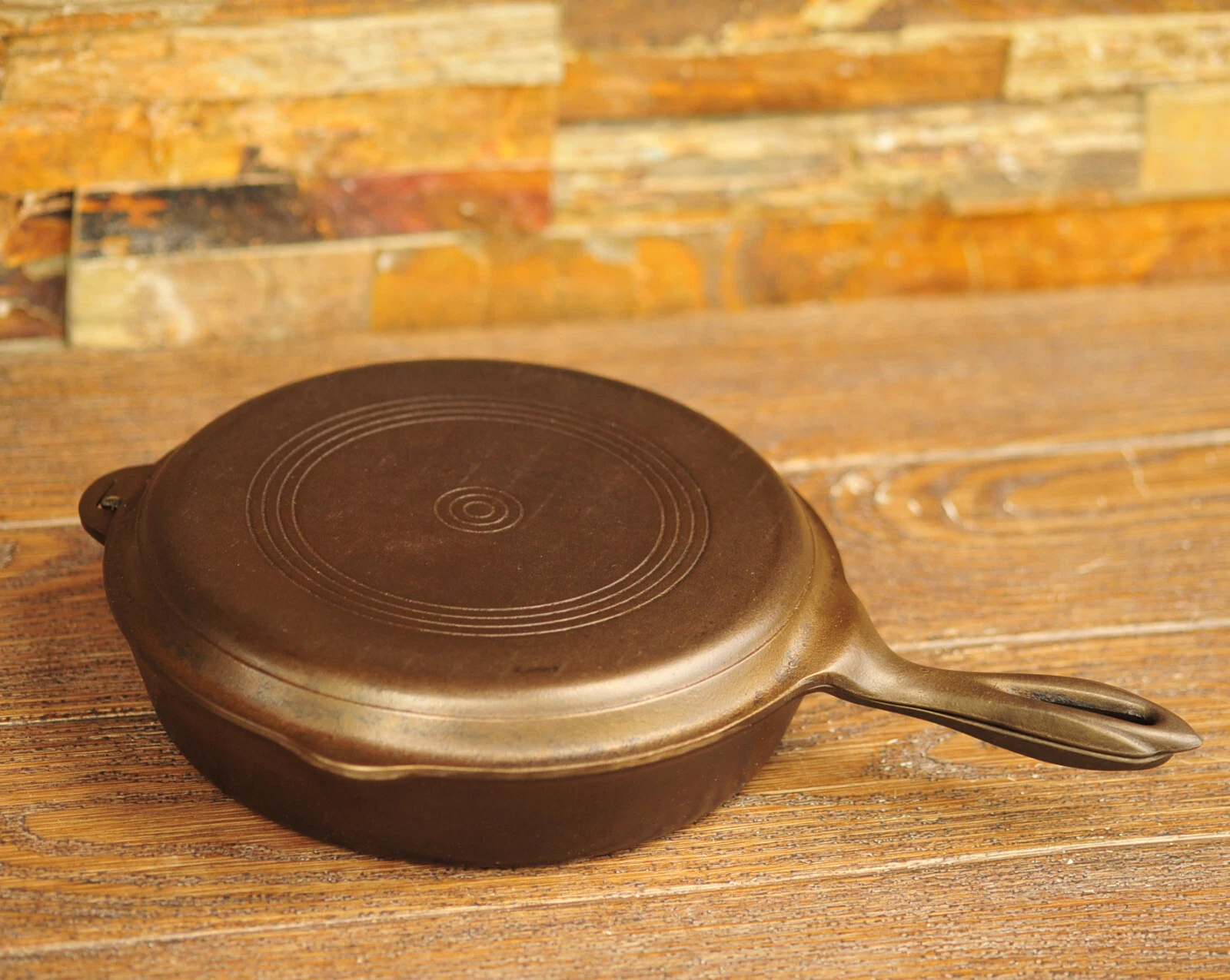 Wagner Ware 5 Star Hinged Skillet Set 1403 w/ Lid