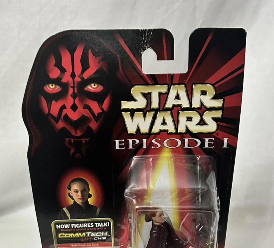 Figura de acción Star Wars Episodio 1 Reina Amidala Batalla Ascensión Commtech Chip Foto 2 de 4