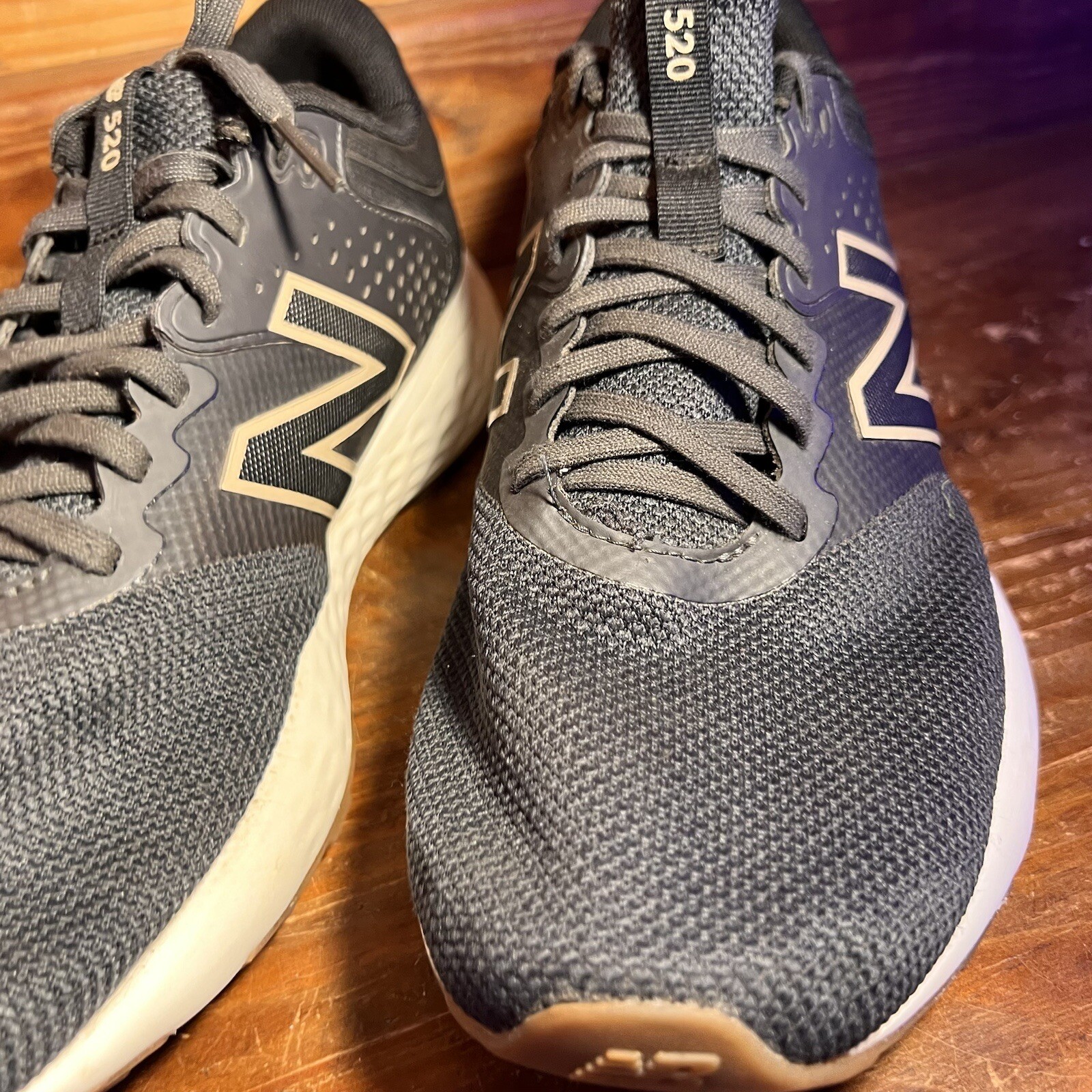 New Balance Mens 520 V7 M520LB7 Black Running Shoes Sneakers Size 11 D