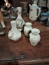 4 aynsley vases 2 X Pembroke 1 X Wild Tudor 1 X Little sweetheart.     (Paul)