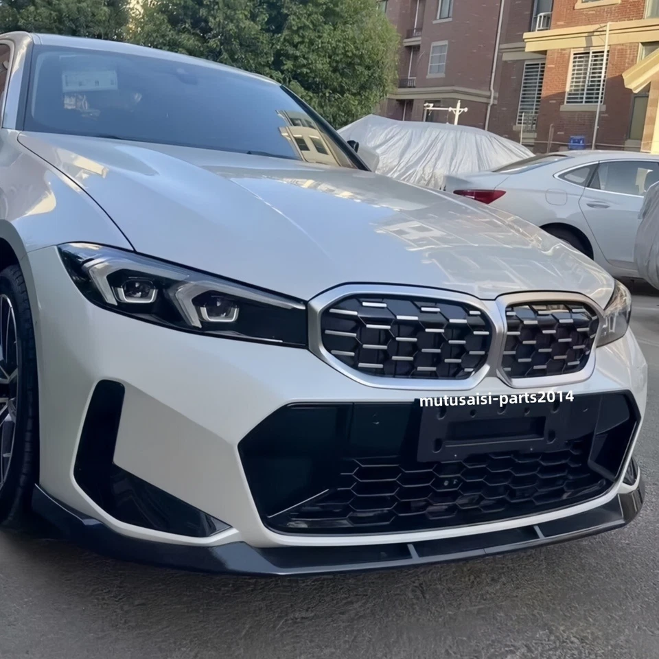 FOR 2023+ BMW 3 SERIES G20 LCI M340I 330I M SPORT FRONT LIP SPLITTER GLOSS BLACK - Image 3 of 4