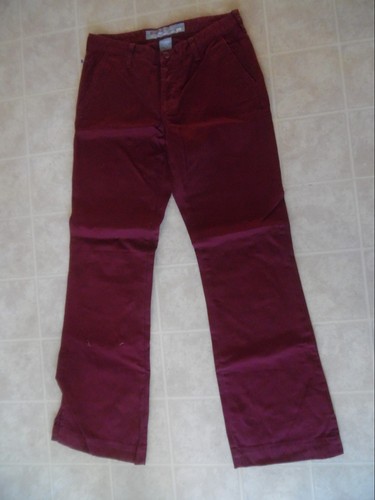 Hollister Womens Jeans Size 2R Burgundy 