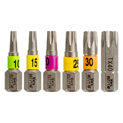 WERA 867/1 TORX  HF Wood Bits passend auch für ASSY- & T-STAR plus Schrauben