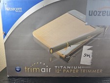 Westcott TrimAir Titanium Wood 12" Guillotine Trimmer 887012