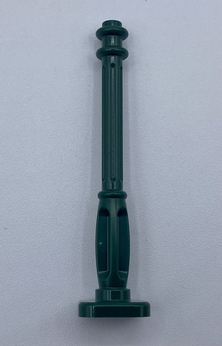 Lego Parts ~ Dark Green Support 2 x 2 x 7 Lamp Post, 4 Base