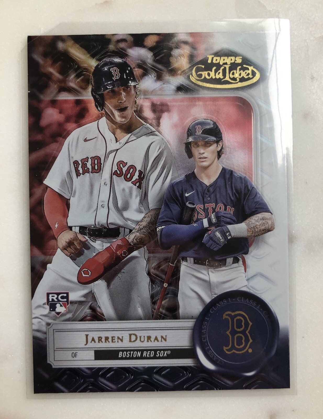 2022 Topps Gold Label - Class 1 Black #15 Jarren Duran (RC)