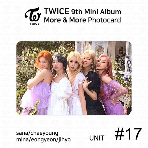 TWICE 9th Mini Album More And More Official Photocard Unit And Group K-POP KPOP - Picture 39 of 50
