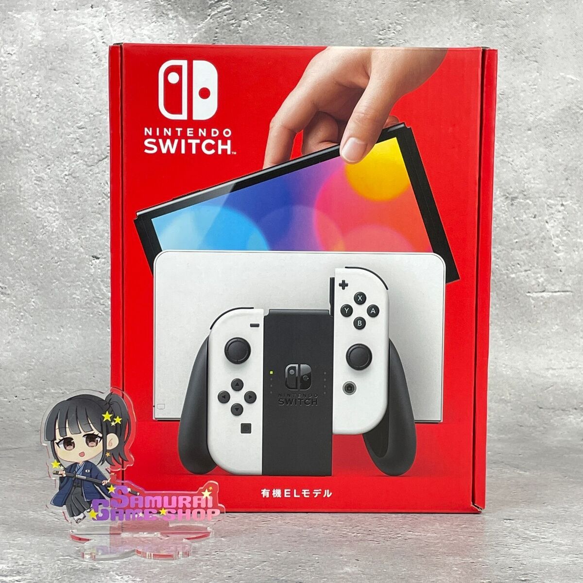 Nintendo Switch - Oled Model With Neon Red & Neon Blue Joy-con