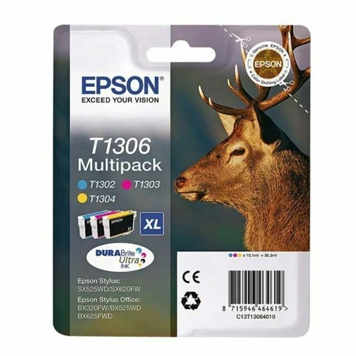 Epson T1306 Cartouche Jet d'Encre Multipack - Cyan, Magenta, Jaune ...