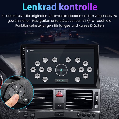 9" Für Benz C Class W204 S204 Android12 Carplay Autoradio GPS NAVI WiFi SWC DAB+ - Bild 7 von 13