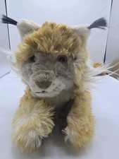 Vintage Rare Steiff Lynx Germany 28 Plush Big Kitty Cat Tiger