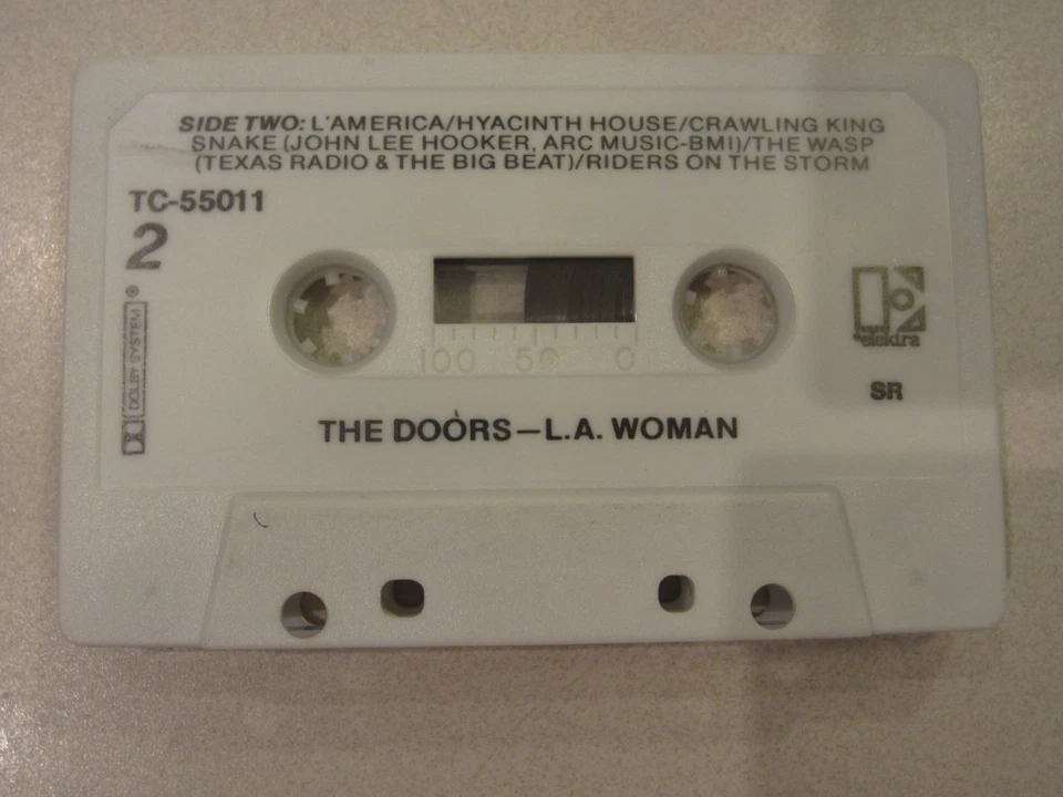 THE DOORS album US Elektra cassette L.A. WOMAN album play tested TAPE Exc. - Image 3 of 4