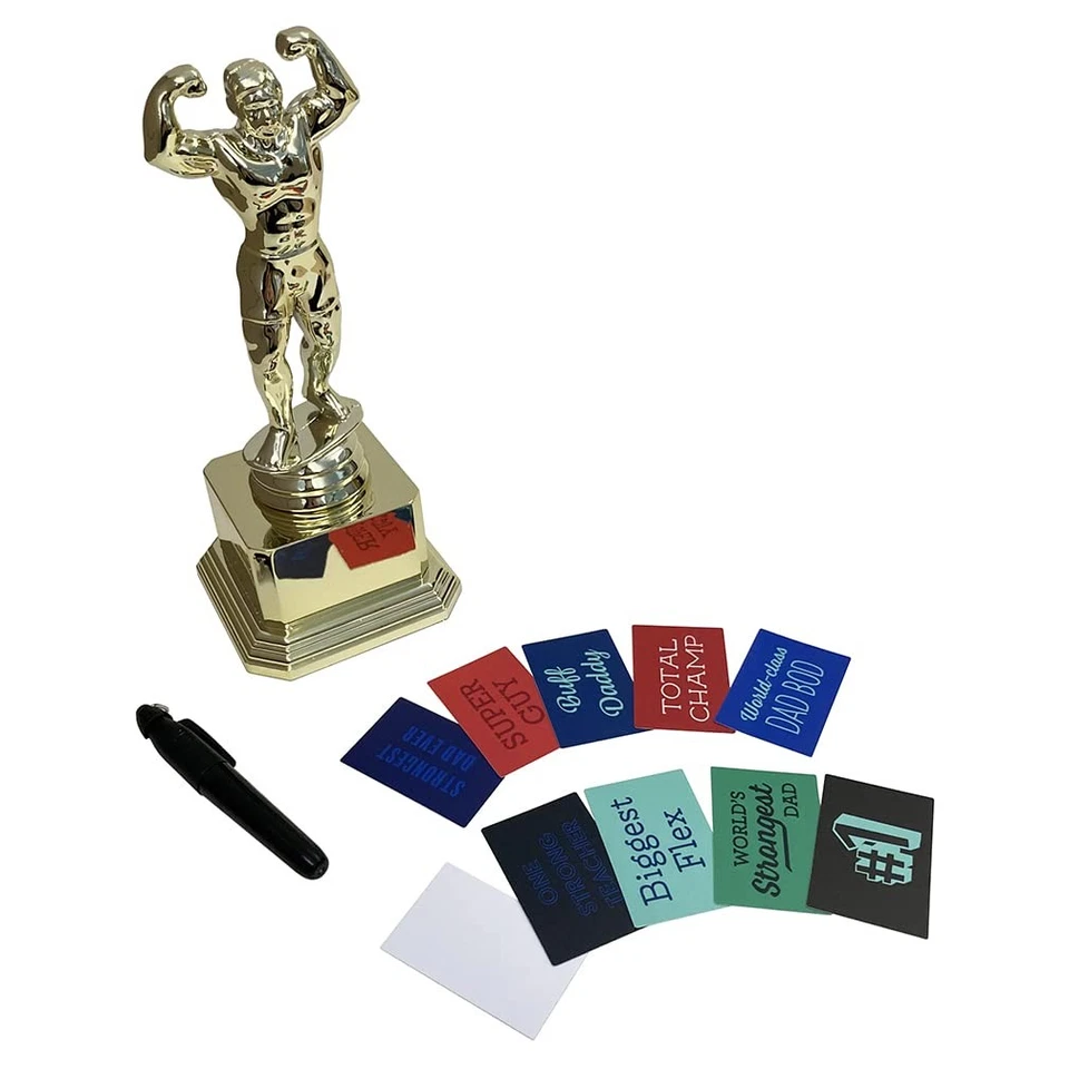 Taza Trofeo Oro Personalizable #1 Plástico Pesado 8"H x 3.25"W Reutilizable Regalo Foto 4 de 4