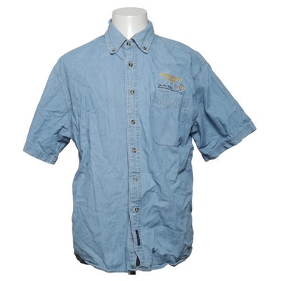 Port and Company, Jeanshemd, Größe: L, Blau, Baumwolle, Einfarbig, Denim #f0Z