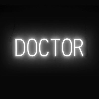 SpellBrite DOCTOR Sign | Neon Doctor Sign Look, LED Light | 24.9'' x 6.3''
