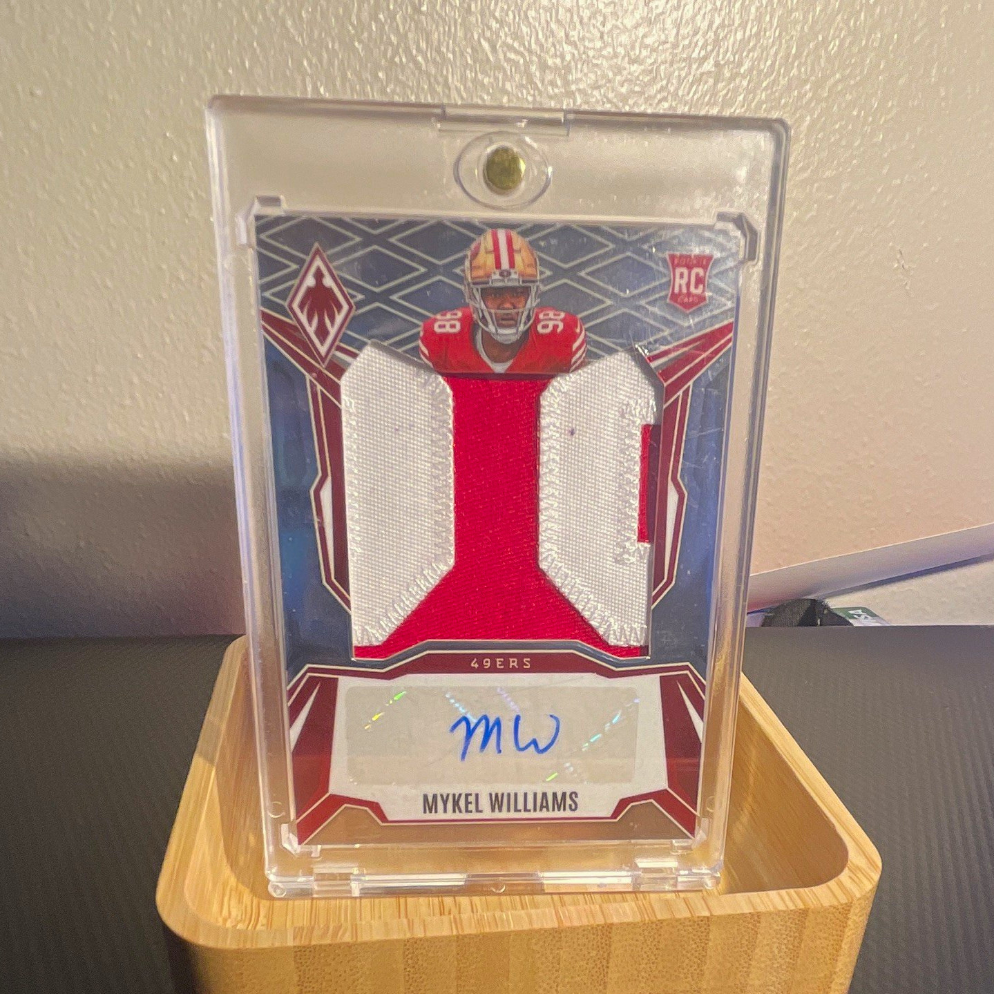 Panini 2025 Phoenix Mykel Williams RC Rookie Patch Auto #RPS-MWS 110/199 49ers