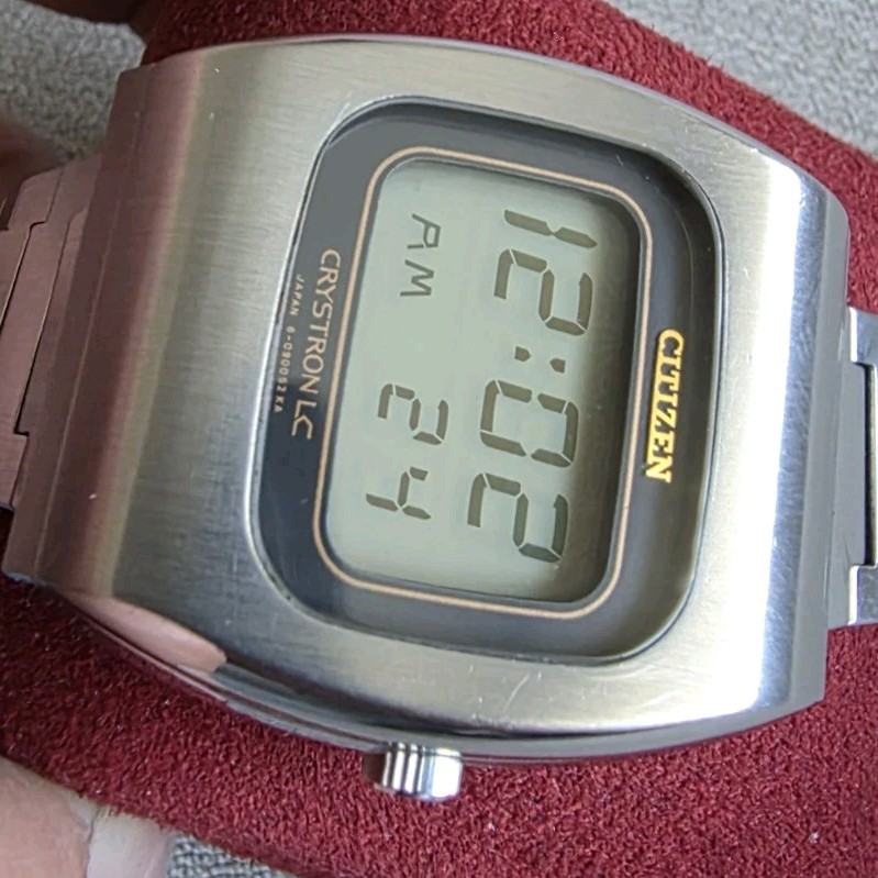 RARE ! Vintage Citizen Crystron LC Digital Watch | eBay