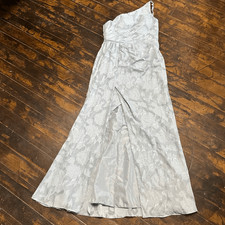 AZAZIE brocade one shoulder front slit bridesmaid Dress