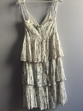 Lulus midi White dress Spaghetti Strap size small $79