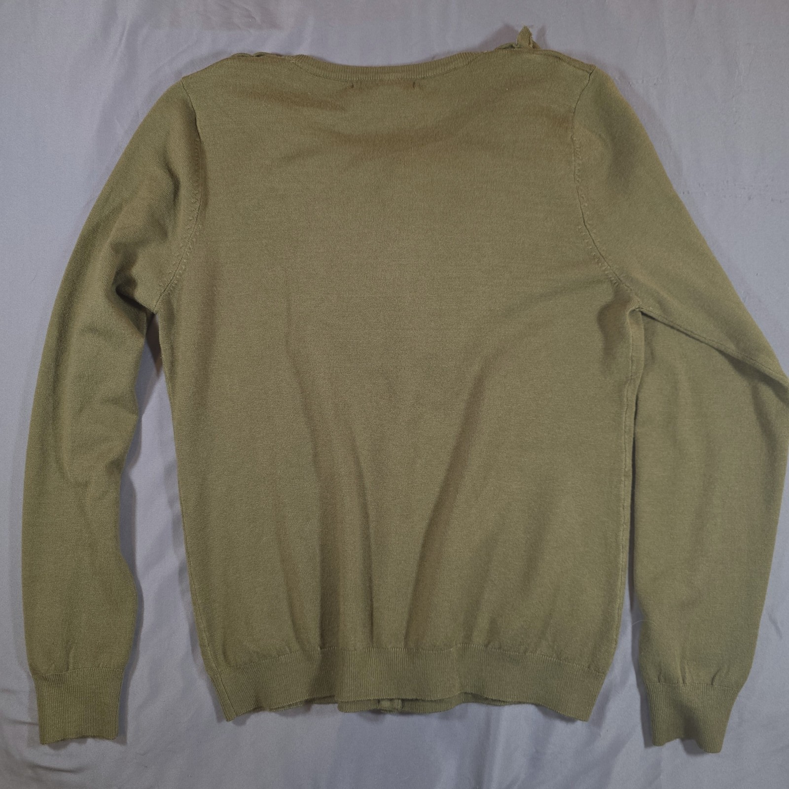 Women’s Grace Elements Olive Green Button Sweater… - image 6