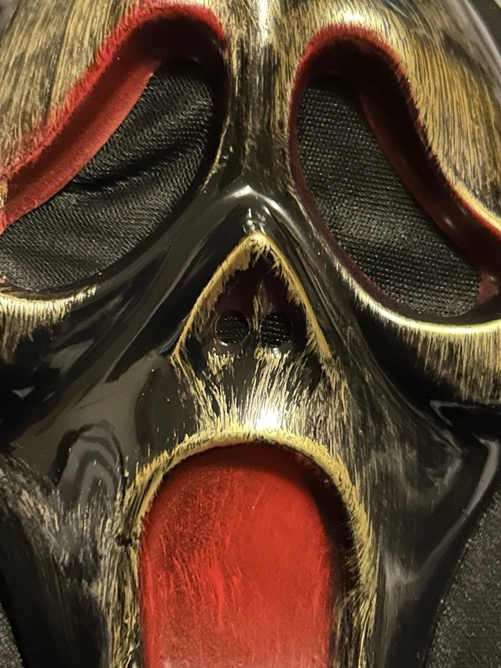 Máscara facial fantasma oscuro disfraz ligero malla delgada adulto Halloween juegos con disfraces Foto 3 de 4