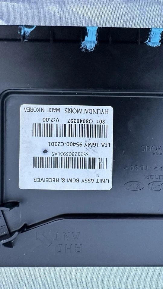 Módulo de control de carrocería Hyundai Sonata BCM 2015-2017 PN 95400-C2201 Foto 2 de 4