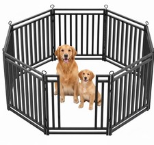 Dog Fence Outdoor Indoor, 47 Inches Height 08 Panels 1gate  7panels 
