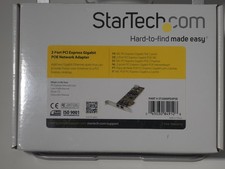 StarTech  2 Port PCI Express Gigabit POE Lan ...