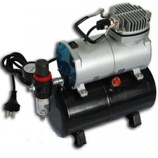 MINI COMPRESSORE PORTATILE PER AEROGRAFO AEREOPENNA 1/5HP SERBATOIO 3 LT.