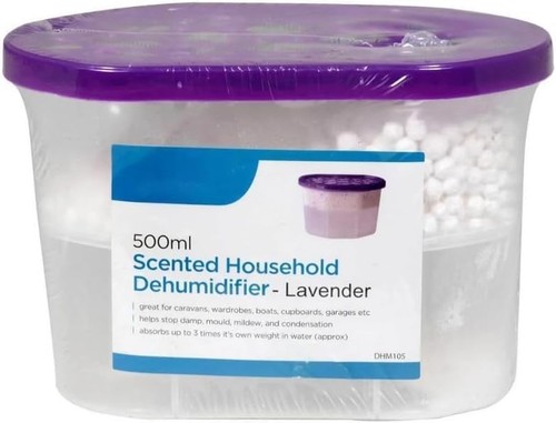 500ml Lavender Dehumidifier Moisture Absorber Damp Trap Condensation Remover