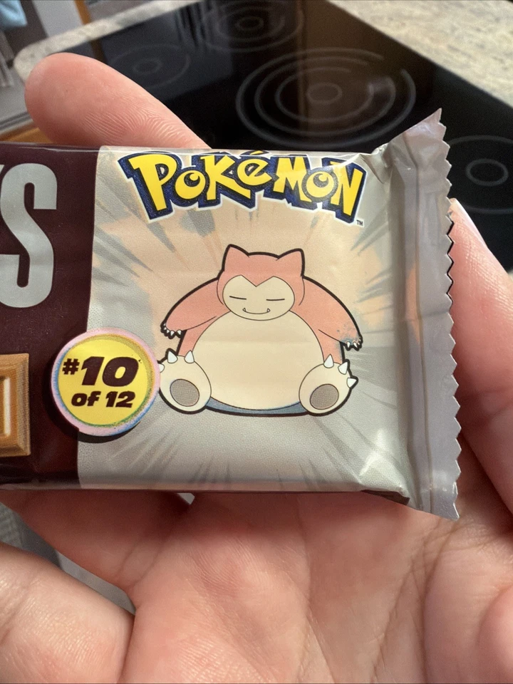 RARO Pokémon Hershey Bar Errorprint Rosa Snorlax Envoltura Sellado de Fábrica Foto 2 de 4