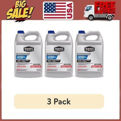 (3 pack) Super Tech OE Blue Antifreeze Prediluted 50/50