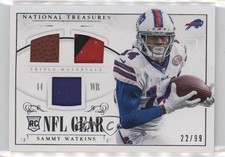 2014 National Treasures Rookie NFL Gear Materials Quad 22/99 Sammy Watkins 8at