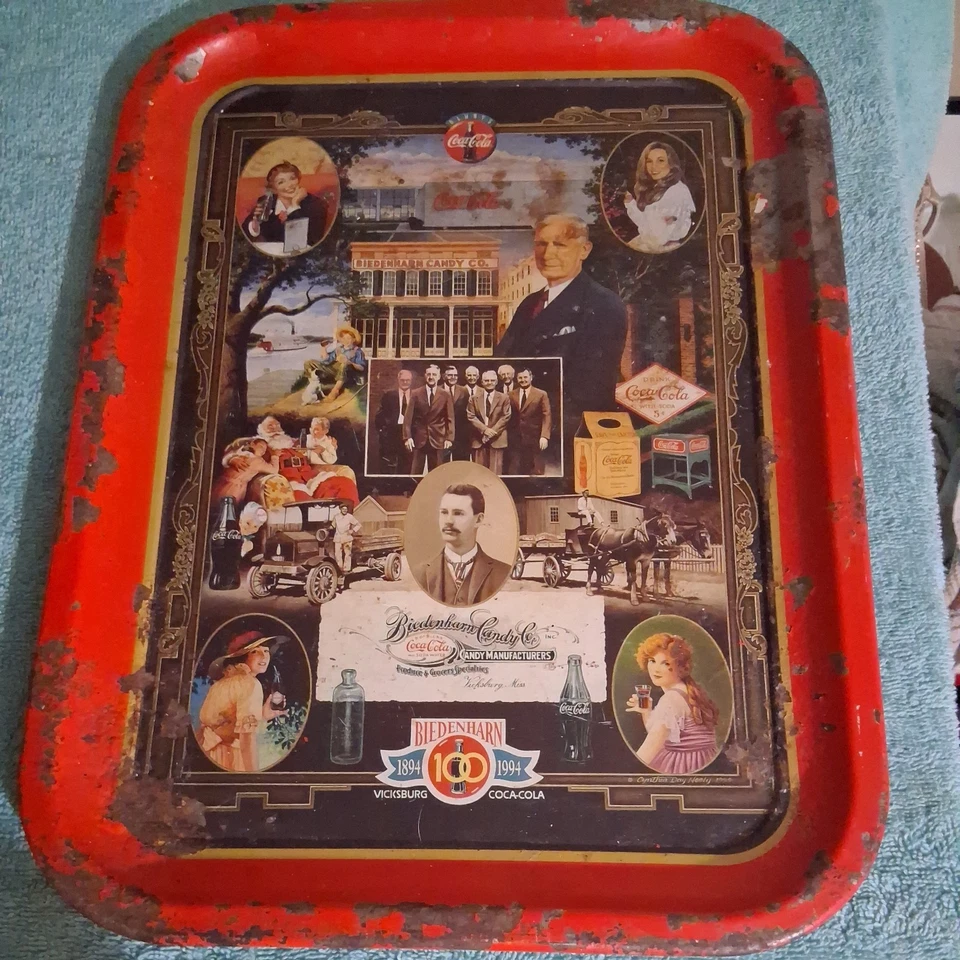 1994 Coca-Cola Biedenharn 100-Yr Celebration Tray Vicksburg Centennial 1894-1994 - Image 3 of 4