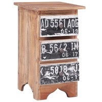 Nachttisch 30X30X51 Cm Altholz Massiv