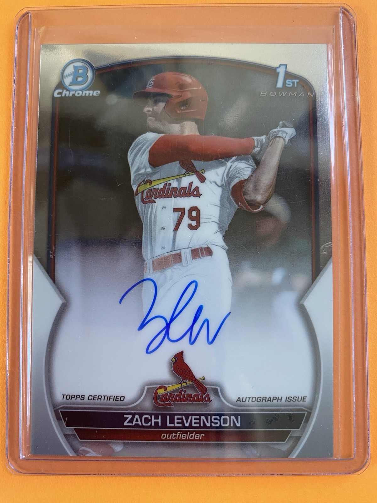 2023 Bowman Draft - Chrome Prospect Autographs Zach Levenson #CDA-ZL (AU, RC)