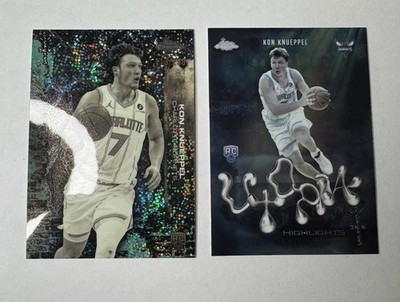 Topps 2025-26 Cactus Jack Chrome Kon Knueppel Teal /299 and Utopia Hornets Lot