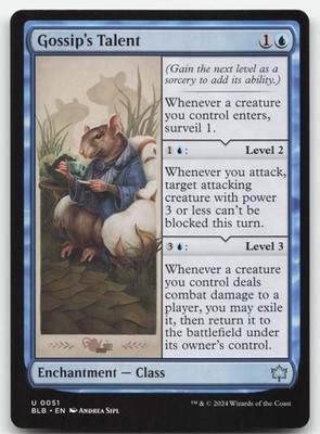 Gossip's Talent Bloomburrow 51 U NM MTG