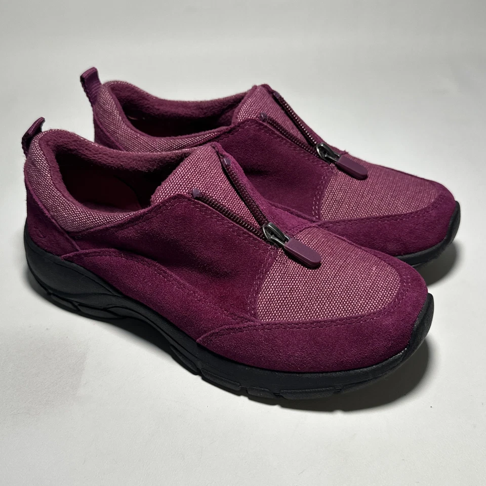 Zapato sin cordones Lands End aislado para todo clima gamuza púrpura sin usar, en caja, para mujer 6,5D Foto 4 de 4