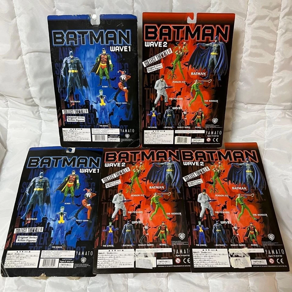 Batman Figure Set 5pcs Batman Robin Joker Penguin Poison Ivy Vintage - Photo 2/4