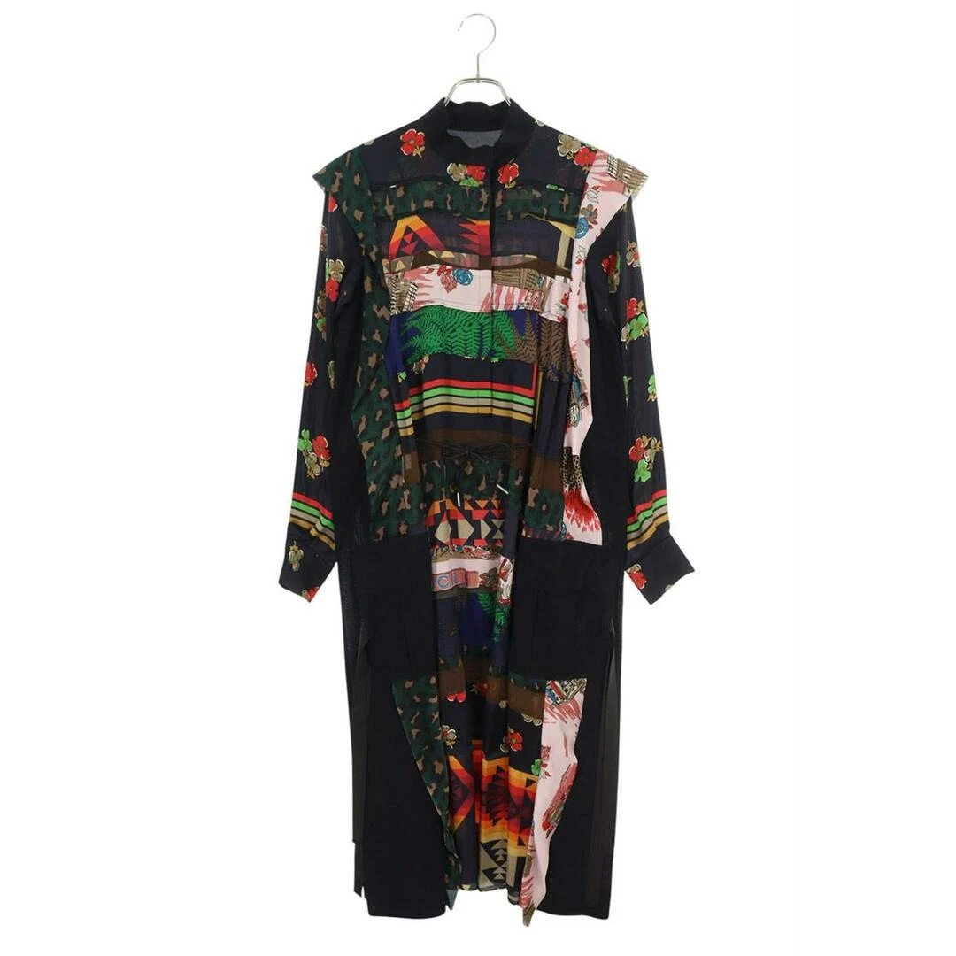 Abito Sacai 21 05430 con stampa archivio interno donna 1 usato30e251579b02335