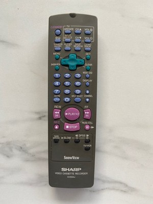 Sharp VCR Videorekorder G1255AJ Fernbedienung Original